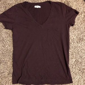 Madewell cotton vneck pocket tee